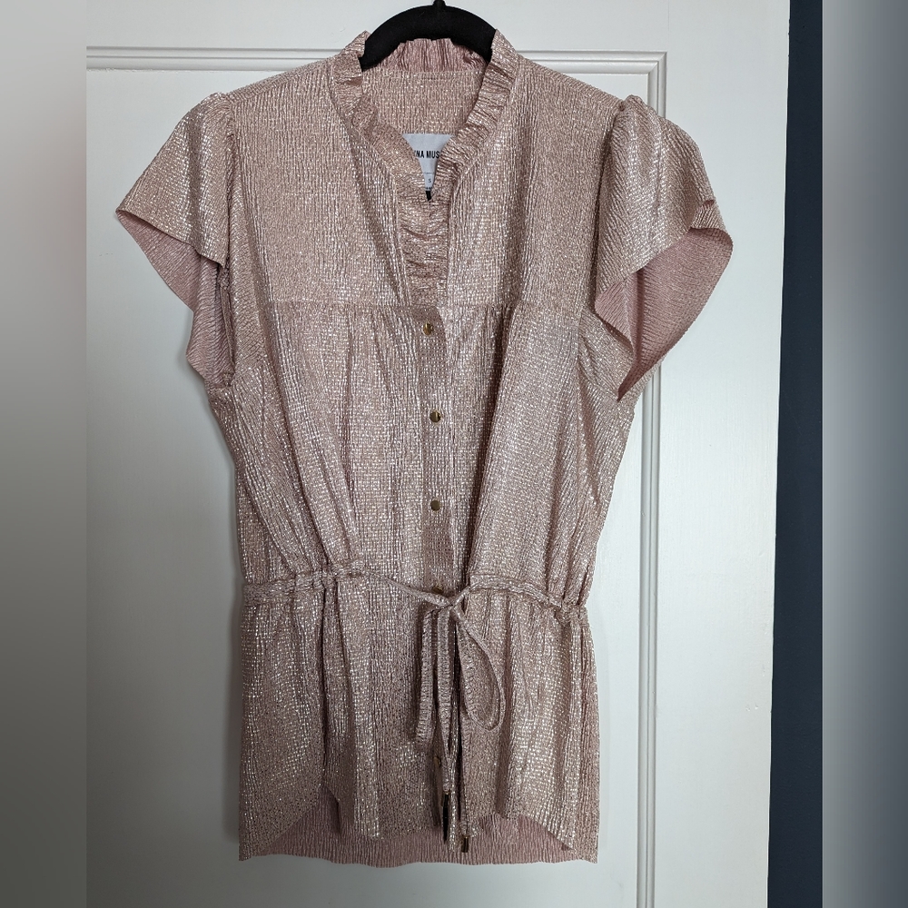 Anthropologie Sabina Musayev Merlaison Shine Blouse, Small